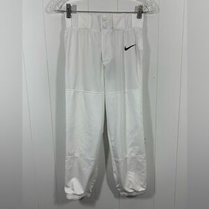 NEW Nike Engineered Size Medium Boys Baseball Pants White Jogger